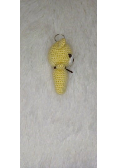 Amigurumi Ayıcık Anahtarlık Sarı