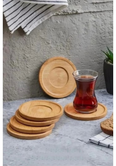 Mien Men313 Bambu Çay Tabağı 6 Lı