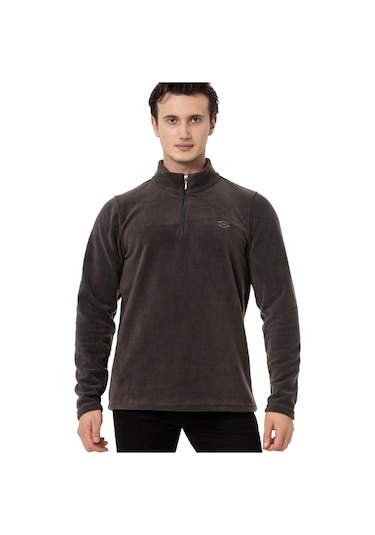 Scooter Yarım Fermuarlı Antrasit Erkek Polar M1517ta Antrasit