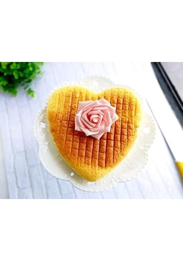 Vkemall 7 İnç Alüminyum Kalp Şekilli Kek Kalıbı - Düğün, Parti Ve Aile Toplantıları İçin Uygun Gümüş