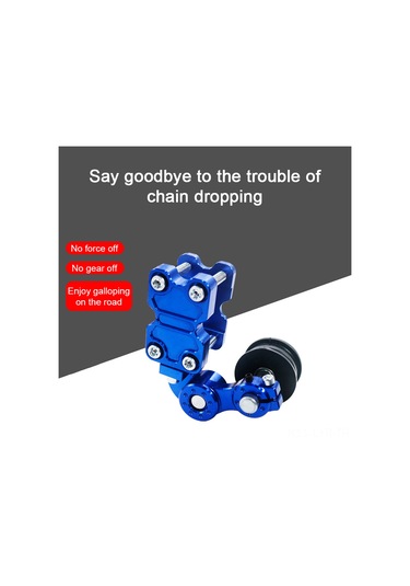 Ranyeek Motosiklet Zincir Ayar Cihazı, Geniş Kullanım Alüminyum Gergi Regülatörü, Off-road Ve Evrensel Uyumlu Mavi Zımpara