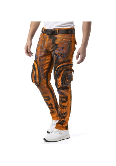 Cd902 Erkek Kargo Pantolon Turuncu
