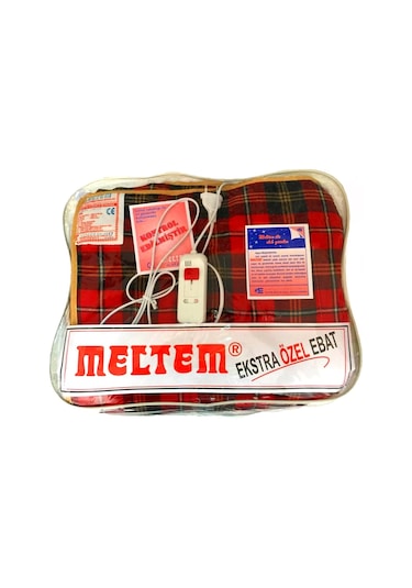 Meltem 140x175 Cm Extra Ebat Elektrikli Battaniye pamuk Kumaş Çok Renkli