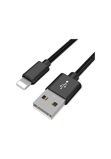 Ally Apple iPhone Uyumlu iOS 3.0A Hızlı Şarj Halat Usb Kablo 20Cm (324799018)