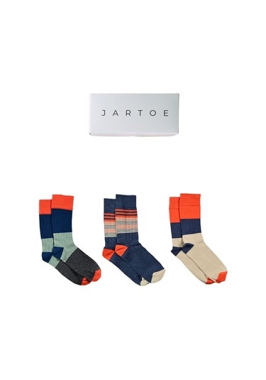 Erkek Palleja 3'lü Soket Çorap Renkli
