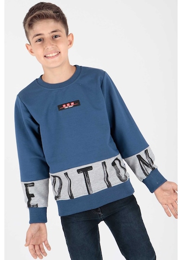 Ahengim Erkek Çocuk Edition Baskılı Trend Sweatshirt Ak15121 001