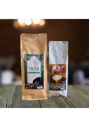 Cahit Efendi Çekirdek Kahve 1 KG + Avdimio Kahve Kreması 1 KG