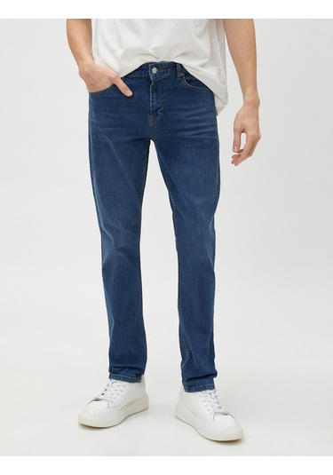 Koton Slim Fit Kot Pantolon - Brad Jean Açık İndigo 3sam40233nd Açık İndigo