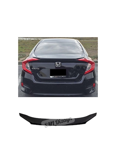 Honda Civic Fc5 Bagaj Üstü Parlak Siyah Spoiler-spoyler