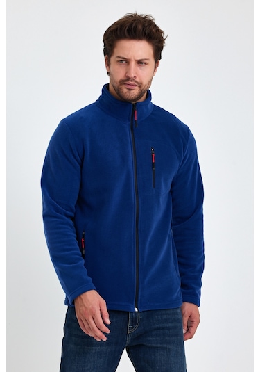 Monox Erkek Outdoor Fermuarlı Polar Ceket 001 Saks