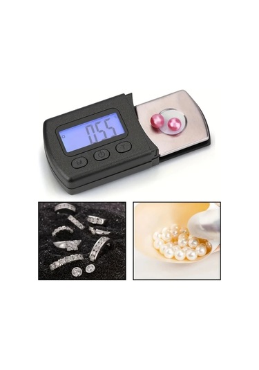 Chuangyinshop Siyah Hassas 5g 0 01g Kuyumcu Terazisi Dijital Lcd Ekran Plastik İbreli Basınç Ölçer Pil İle Çalışan Siyah