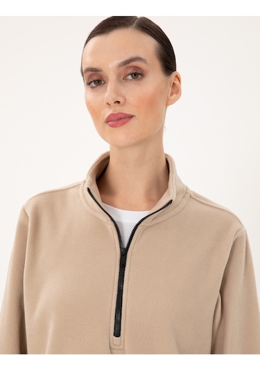 Pierre Cardin Kadın Bej Sweatshirt 50300846-vr011 Bej