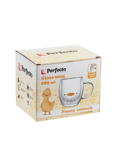 Perfecto Lınea Çift Cidarlı Ve Tabanlı Şeffaf Çay Kupası 280 Ml 312628297 Beyaz
