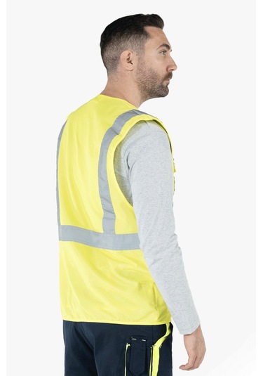 Mühendis İkaz Yeleği Reflektörlü Fosforlu