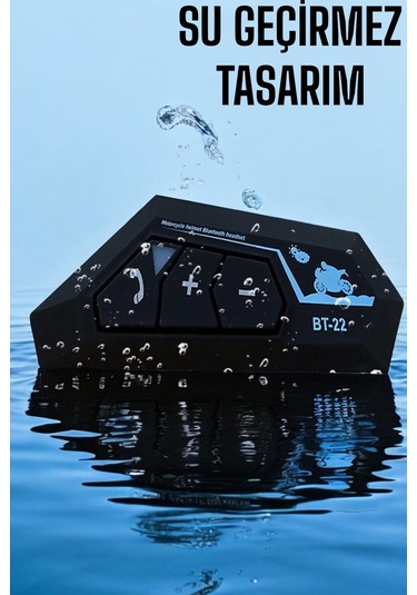 Kask Kulaklığı Motosiklet Intercom Interkom Dinleme Konuşma Özellikli Su Geçirmez