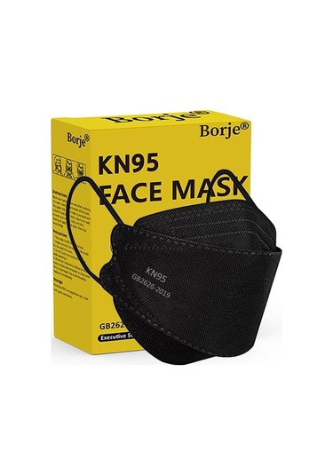 Trendooze Duman Ve Toz Maskesi Seti - 50 Paket Siyah Yüz Maskesi