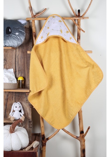 Luckka Pamuk Bebek Havlu Kundak Banyo Havlusu - Ztkundak 001