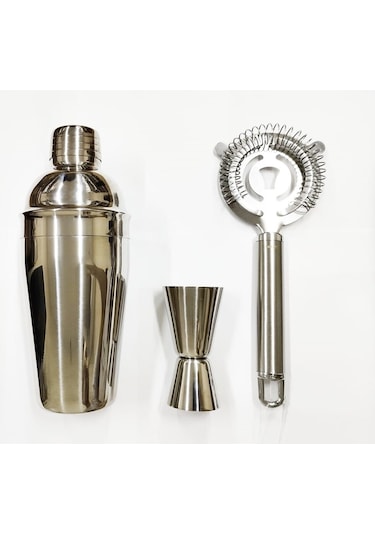 Shaker 500 Cl-2/4 Jıgger-kokteyl Süzgeç 3'lü Set