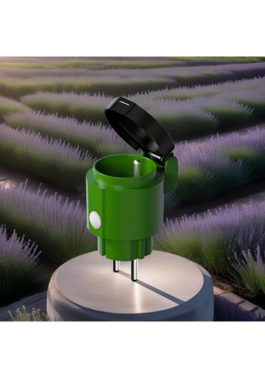 Xuweiwei Fransız Akıllı Dış Mekan Priz Wifi 1 Paket Wıfı Zıgbee 30 Ses Kontrollü Zamanlayıcı Ölçüm Fonksiyonlu Alexa Google Home Uyumlu 16a Tip E