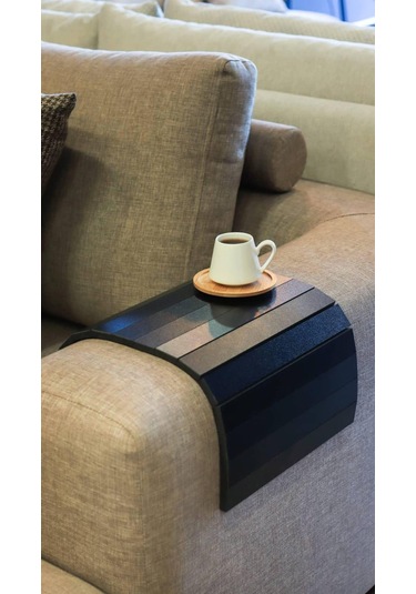 Mobitell 45X25 Cm Siyah Koltuk Sehpası Portatif Sehpa