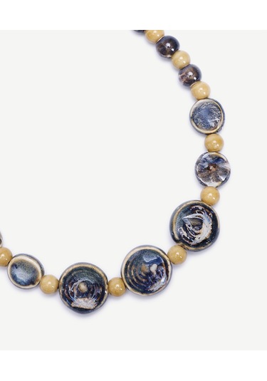 Yargıcı Ayarlanabilir Seramik Kolye 25kkbj8139x 021 Mavi