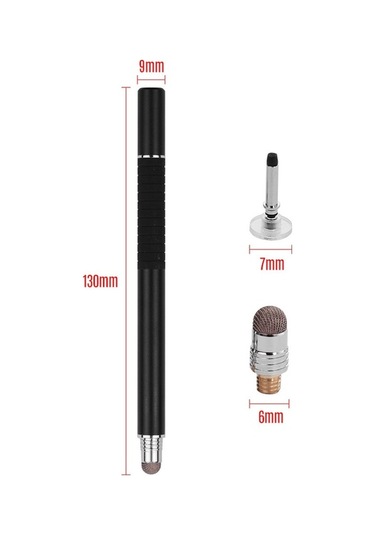 Didadodo Siyah, Kırmızı, Mavi, Altın Renkli Metal Kalem Ucu Seti 2 Adet, Çok Renkli Kalem Ucu Paketi