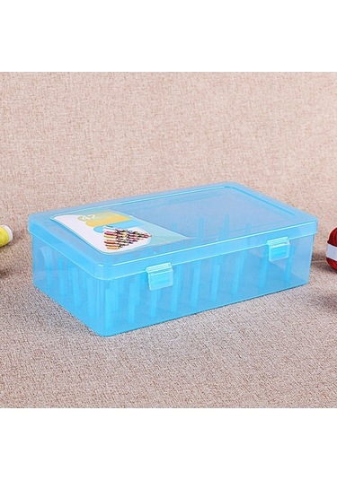 Bosphorusboutique02 Şeffaf 42 Adet Dikiş Ipliği Kutusu, Iğne Ve Tel Depolama Organizatörü Şeffaf