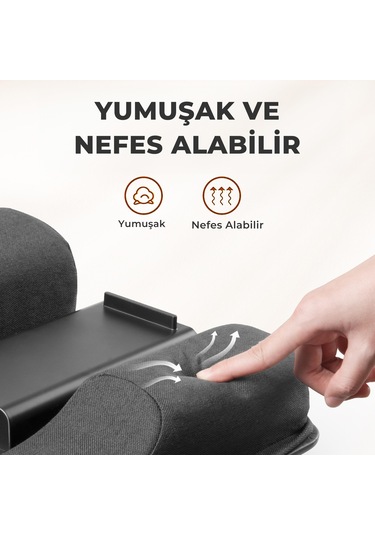 Bix Saiji Gx3 Taşınabilir Laptop Standı 17 İnç Laptop Telefon Uyumlu Katlanabilir Hafif Ergonomik Tasarım Siyah Siyah