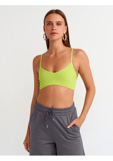 Dilvin 3714 V Yaka İp Askılı Bra-lime