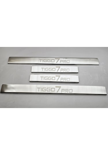 Chery Tiggo 7 Pro Krom Lazer Yazılı Kapı Eşiği