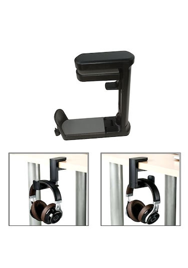 Masaya Monte 360 Döner Kulaklık Tutucu Stand -al4804 Siyah