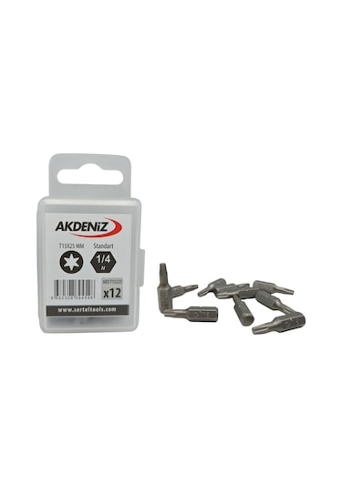 Akdeniz Akd/t15225 1/4 Torx T15x25 Mm 384 Adet Bits Uç