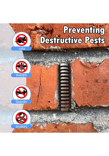 Gajeena 25 Adet Paslanmaz Çelik Su Akışı Delik Kapakları - 2.75 İnç - Fare, Arı, Kertenkele, Yılan Girişini Engelleme Tespit Edici Paneller