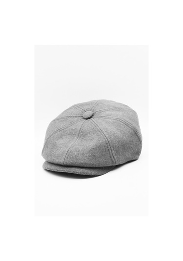 Şapka Kışlık Gri Yün Spor Erkek Kasket