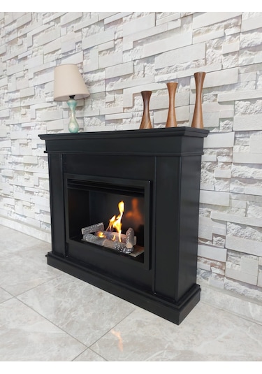 Blueflame Classıcal Black Bacasız Şömine