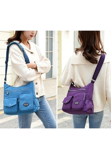 Tongxida Bosphorusboutique Tek Su Seyahat Rahat Omuz Naylon Moda Messenger Mavi Geçirmez Deniz Çanta Bayanlar Cg Mavi Mavi