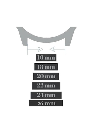 Fossil 16mm Saat Uyumlu Siyah Renk Croco Baskılı Deri Saat Kordonu Kayışı Diğer