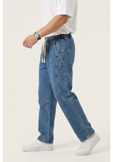 Bigdart Erkek Rahat Kesim Baggy Jean Pantolon 30074 - İndigo