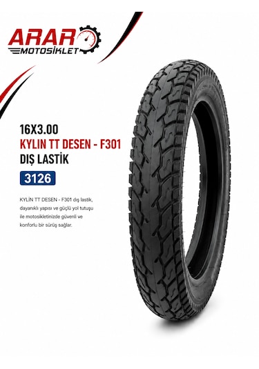 16x3.00 Kylın Tt Desen - F301 Dış Lastik-3126
