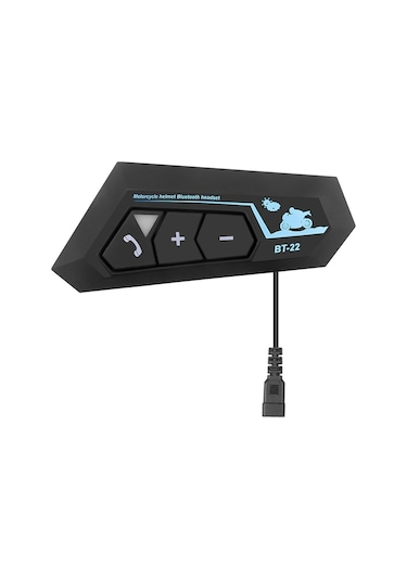 BT22 Motosiklet Bluetooth 5.0 Kablosuz İntercom Kask Kulaklık