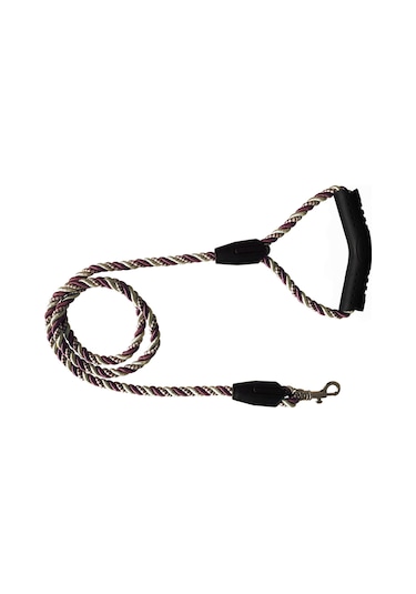 Doggie Üçlü Sarmallı Köpek Gezdirme Halatı Lila Krem 1 x 120 CM Lila