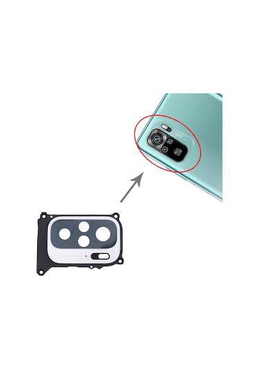 Xiaomi Redmi Note 10 / Redmi Note 10s İçin Kamera Lens Kapağı M2101k7bg M2101k7bı M2101k7bny M2101k7aı M2101k7ag Beyaz 1 Adet