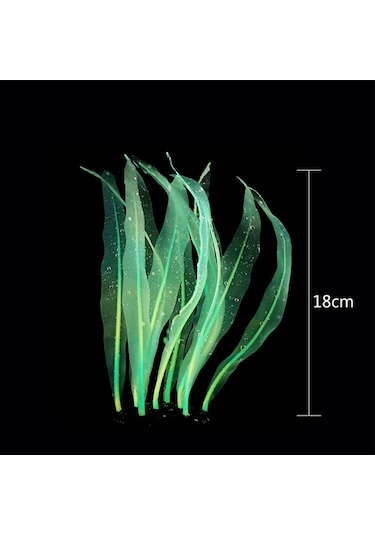 Sones Akvaryum Balık Tankı Dekorasyonu Peyzaj Silikon Simülasyon Mercan Yapay Yosun Peyzaj Dekorasyonu, Boyut: Hz007 18cm Küçük
