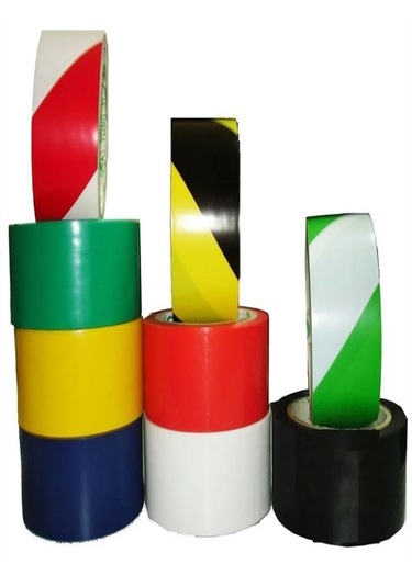 Yer İşaretleme Bandı 25mmx30metre Kırmızı Beyaz Zemin İşaretleme