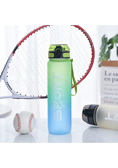 Teltree Sporcu Su Matarası - 800ml/1000ml Kapaklı, Taşınabilir, Hafif Ve Şık Çok Renkli