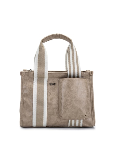 Tamer Tanca Kadın Vegan Bej Omuz Çanta 1003 2000 Bn Canta Sk23/24 Bej Krsk Rgn Çok Renkli