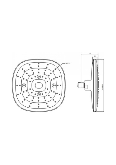 T-May Banyo Ayvacık Yuvarlak Tepe Duş Seti Başlığı Krom Paslanmaz Krom