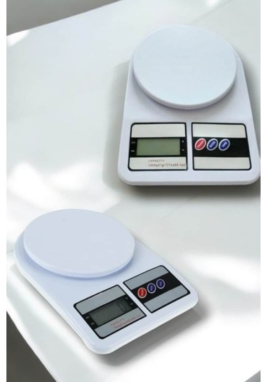 10 Kg Kapasiteli Hassas Dijital Mutfak Tartısı Beyaz