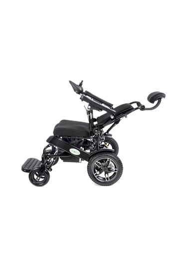 Creative Cr-6012 Lux Lityum Pilli Akülü Tekerlekli Sandalye Baş Destekli, Manuel Sırt Destekli