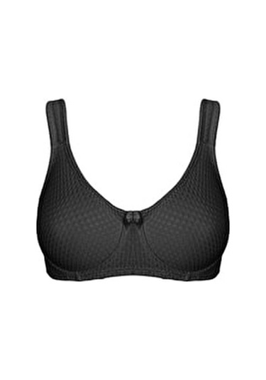 Aycı Omuz Destekli Balenli Toparlayıcı Sütyen Penye S370 Siyah